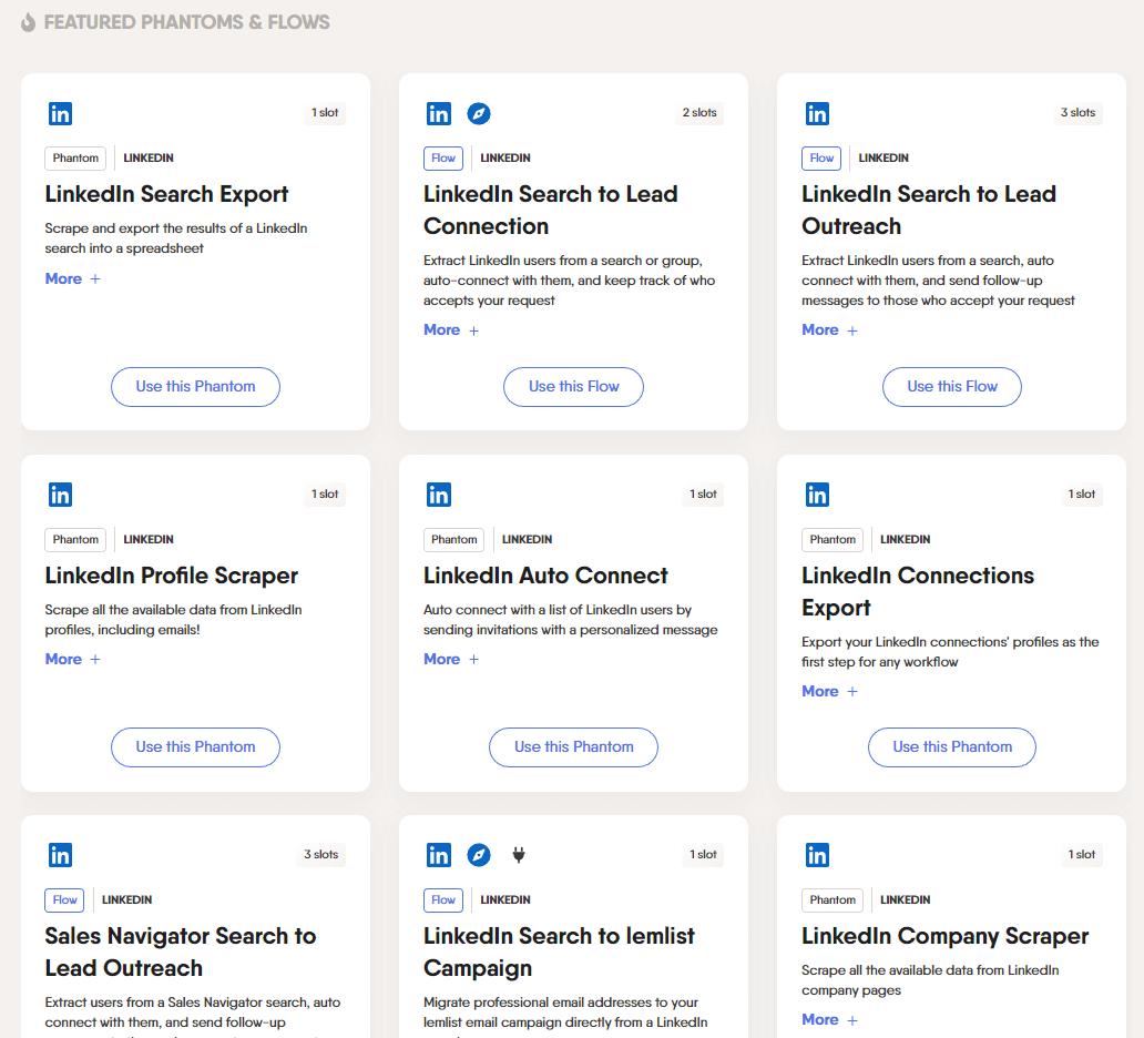 Phantombuster-LinkedIn